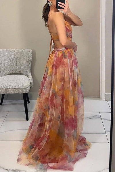 Vaëlia™ | Blomsterprint maxikjole