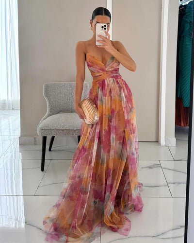 Vaëlia™ | Blomsterprint maxikjole