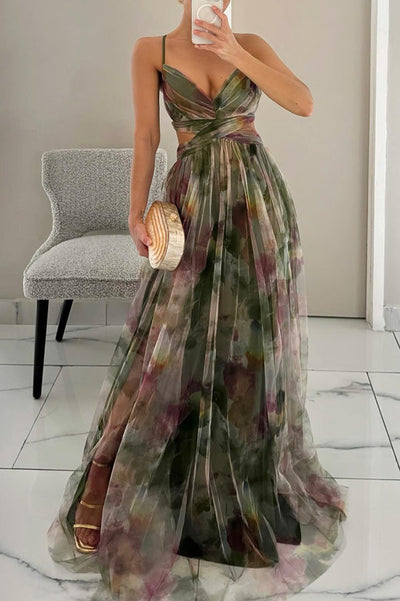Vaëlia™ | Blomsterprint maxikjole
