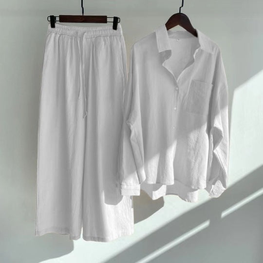 Thea™ | 2-delt sæt i hør-look