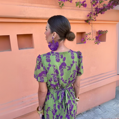 Danielle™ | Blomstret Midikjole