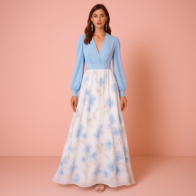 Tess™ | Elegant Blomstret Kjole