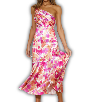 Diane™ | Blomsterkjole i satin