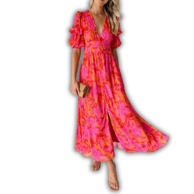Doriana™ | Maxikleid in Rosérot
