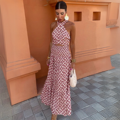 Mickay™ | Elegant, draperet midi-kjole med off-shoulder