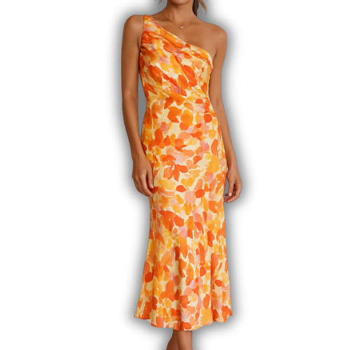 Diane™ | Blomsterkjole i satin