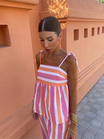 Hanne™ | Trykt Buksetøj Sommeroutfit