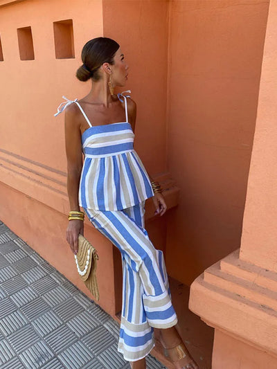Hanne™ | Trykt Buksetøj Sommeroutfit