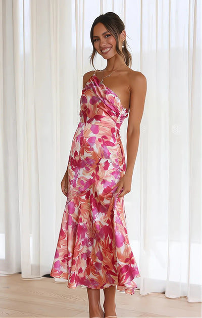 Diane™ | Blomsterkjole i satin